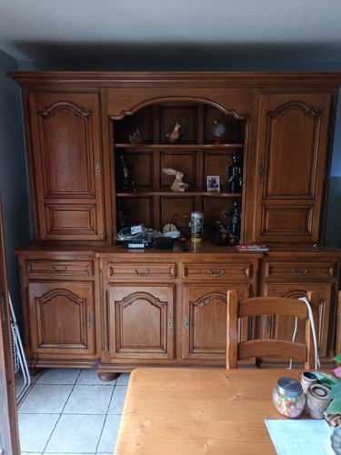 Salle manger chêne - salle, en